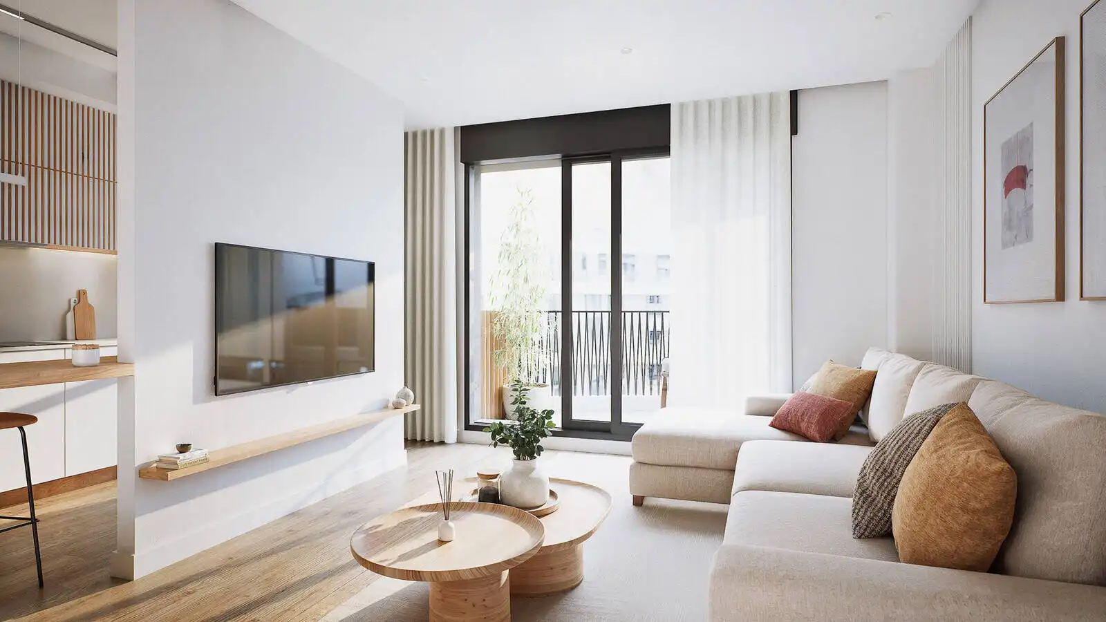 Wohnzimmer von Wohnungen zum Verkauf in Málaga mit Klimaanlage, Terrasse und Abstellraum