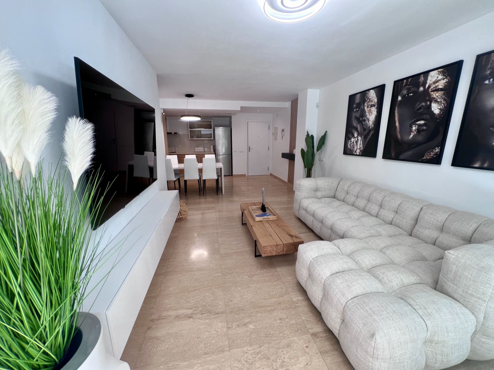 Sala d'estar de Apartament en venda en Eivissa amb Aire condicionat, Terrassa i Moblat