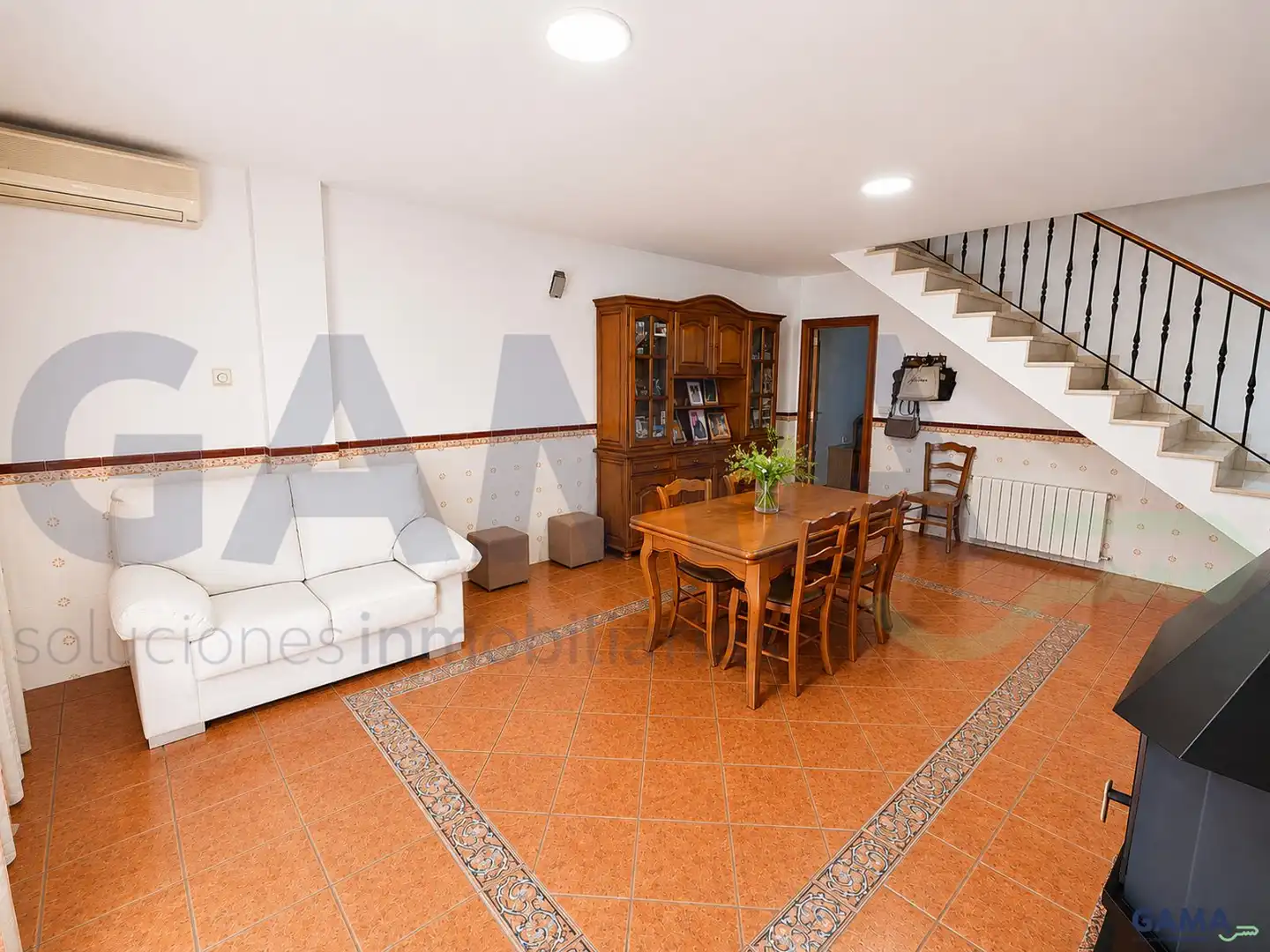Sala de estar de Casa o chalet en venta en La Pobla Llarga con Aire acondicionado y Trastero