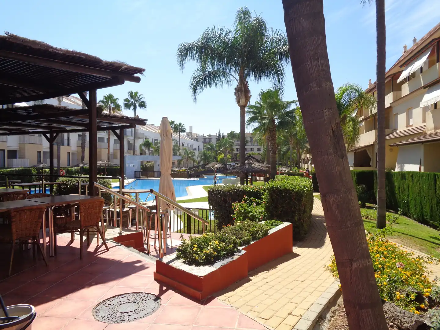 Vista exterior de Apartamento en venta en Islantilla con Aire acondicionado, Calefacción y Jardín privado