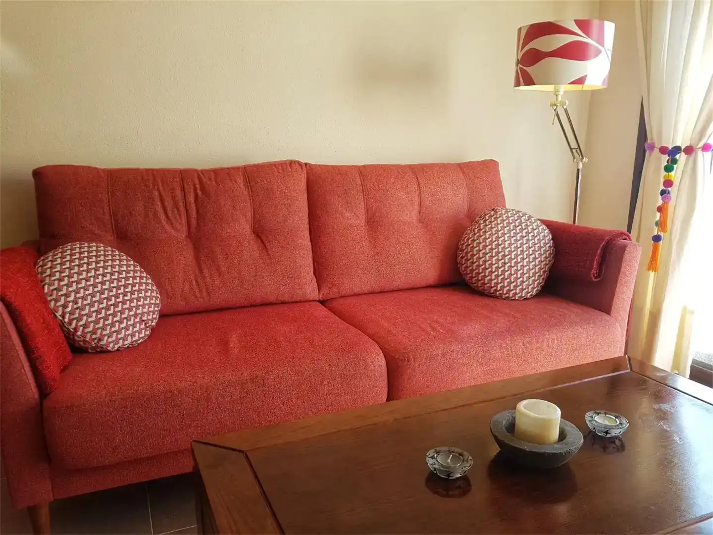 Wohnzimmer von Wohnung zur Miete in Vera mit Klimaanlage, Privatgarten und Schwimmbad