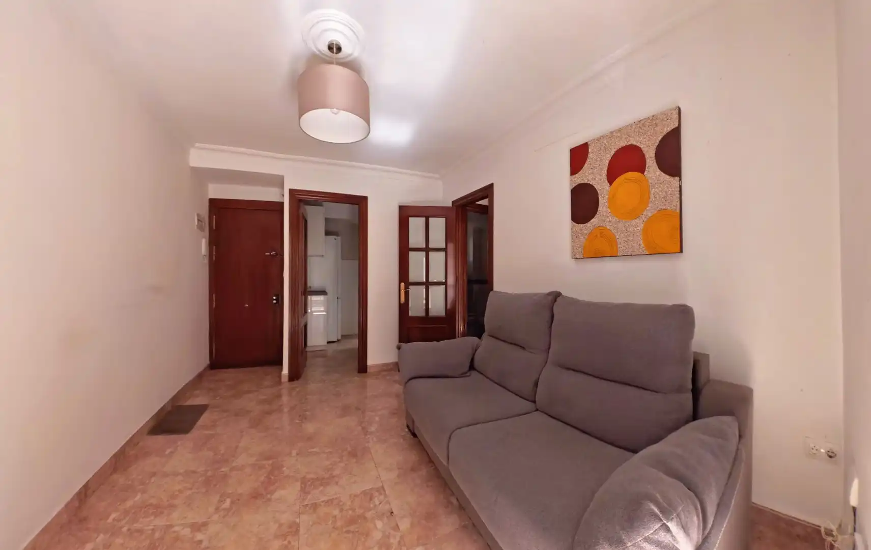 Living room of Flat for sale in Sevilla  with Air Conditioner, Furnished and Balcony