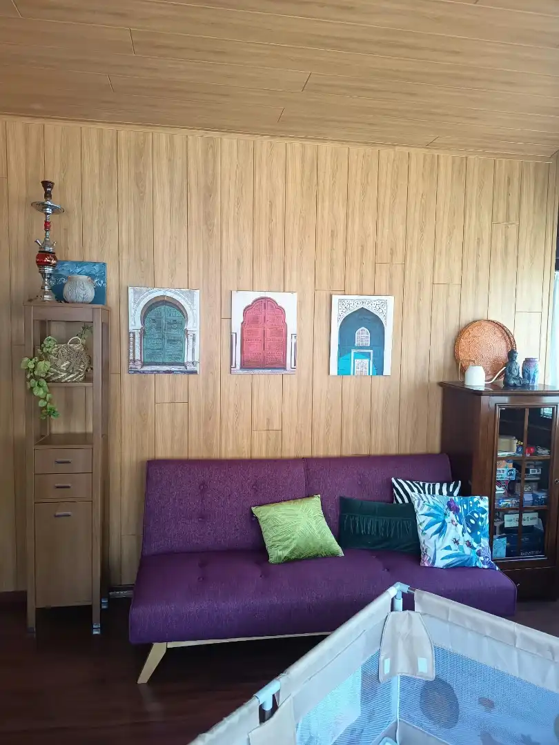 Sala de estar de Piso en venta en Ciudad Real con Jardín privado, Parquet y Piscina