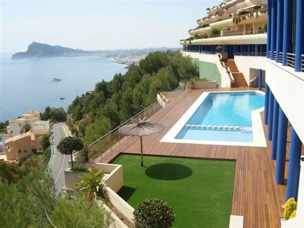 Swimming pool of Apartments for rent in Altea  with Air Conditioner, Furnished and Community pool