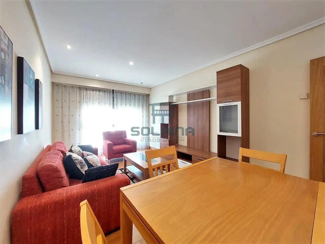 Sala d'estar de Apartament de lloguer en Ourense Capital  amb Calefacció, Traster i Moblat