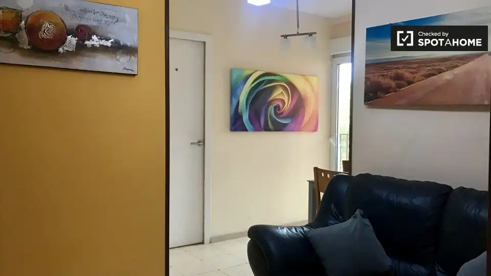Living room of Flat for share in Alcalá de Henares  with Air Conditioner, Heating and Furnished