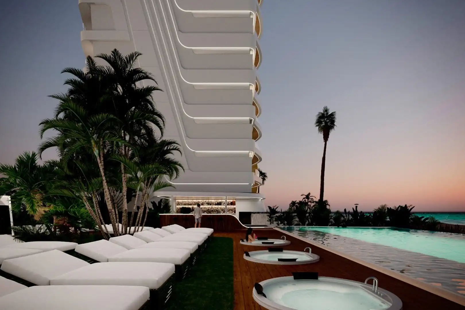 Terrace of Flat for sale in La Manga del Mar Menor  with Air Conditioner, Heating and Private garden