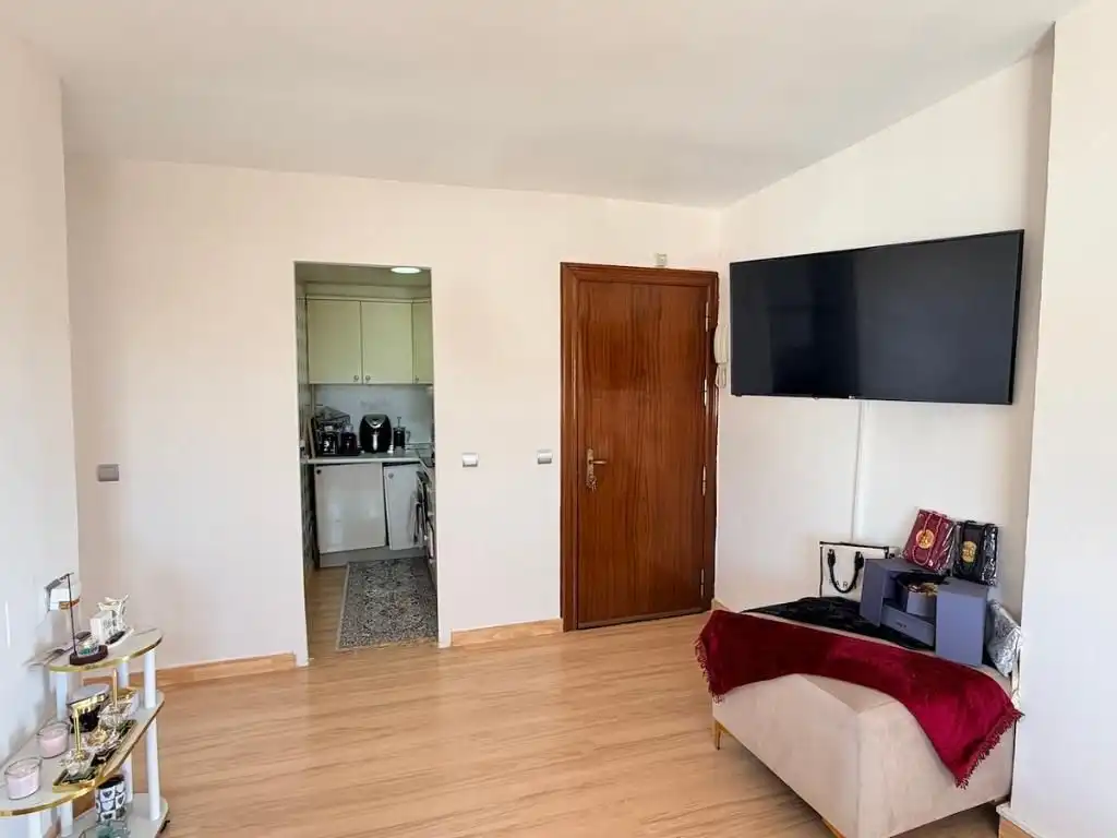 Sala d'estar de Apartament en venda en Benalmádena amb Aire condicionat, Calefacció i Parquet