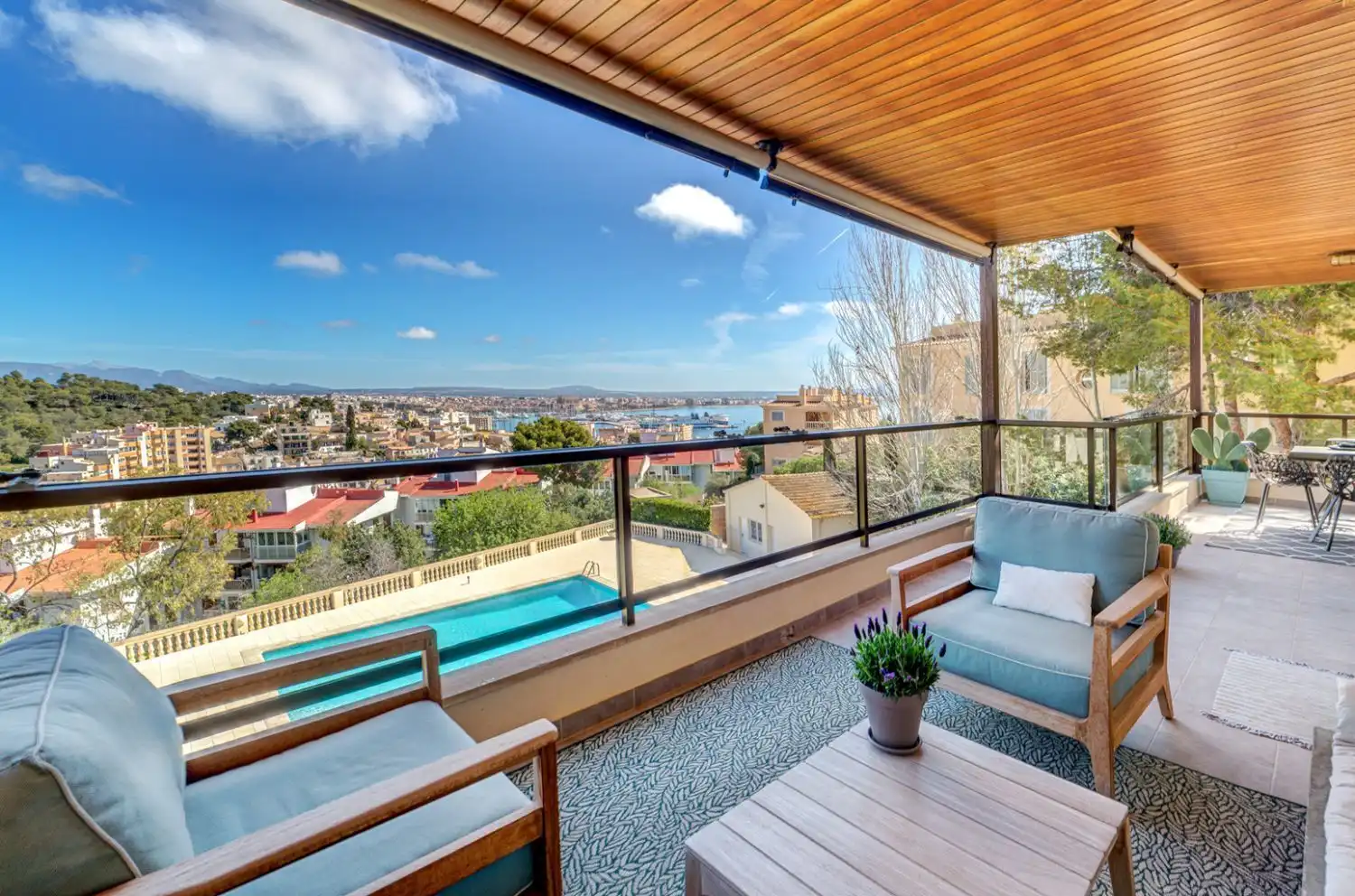 Terrace of Flat for sale in  Palma de Mallorca  with Air Conditioner, Private garden and Parquet flooring