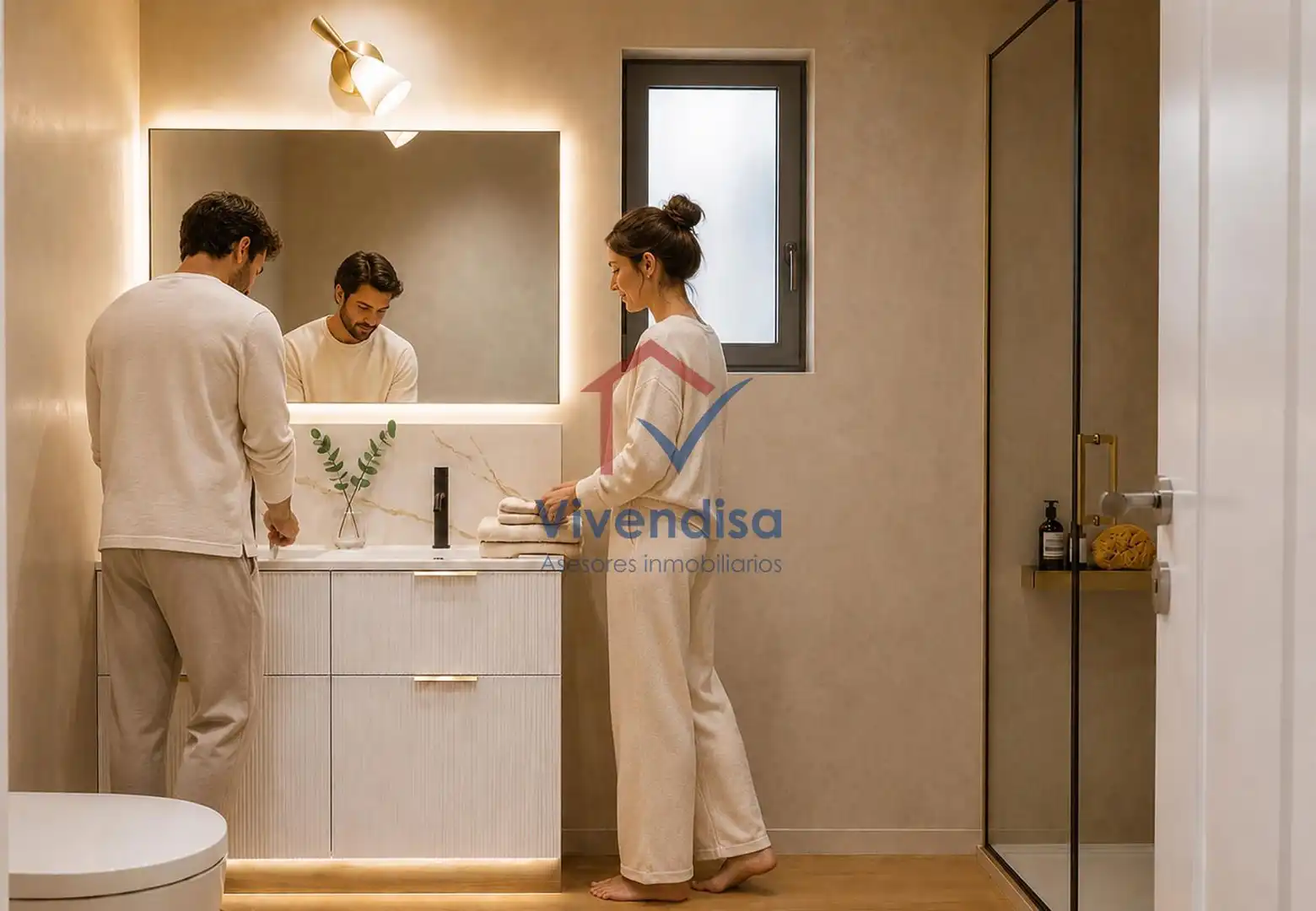 Baño de Casa adosada en venta en Guadalajara con Calefacción, Jardín privado y Terraza