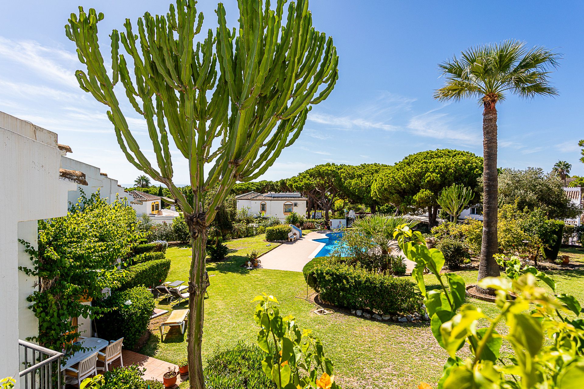 Garden of Single-family semi-detached for sale in Mijas  with Air Conditioner, Terrace and Swimming Pool