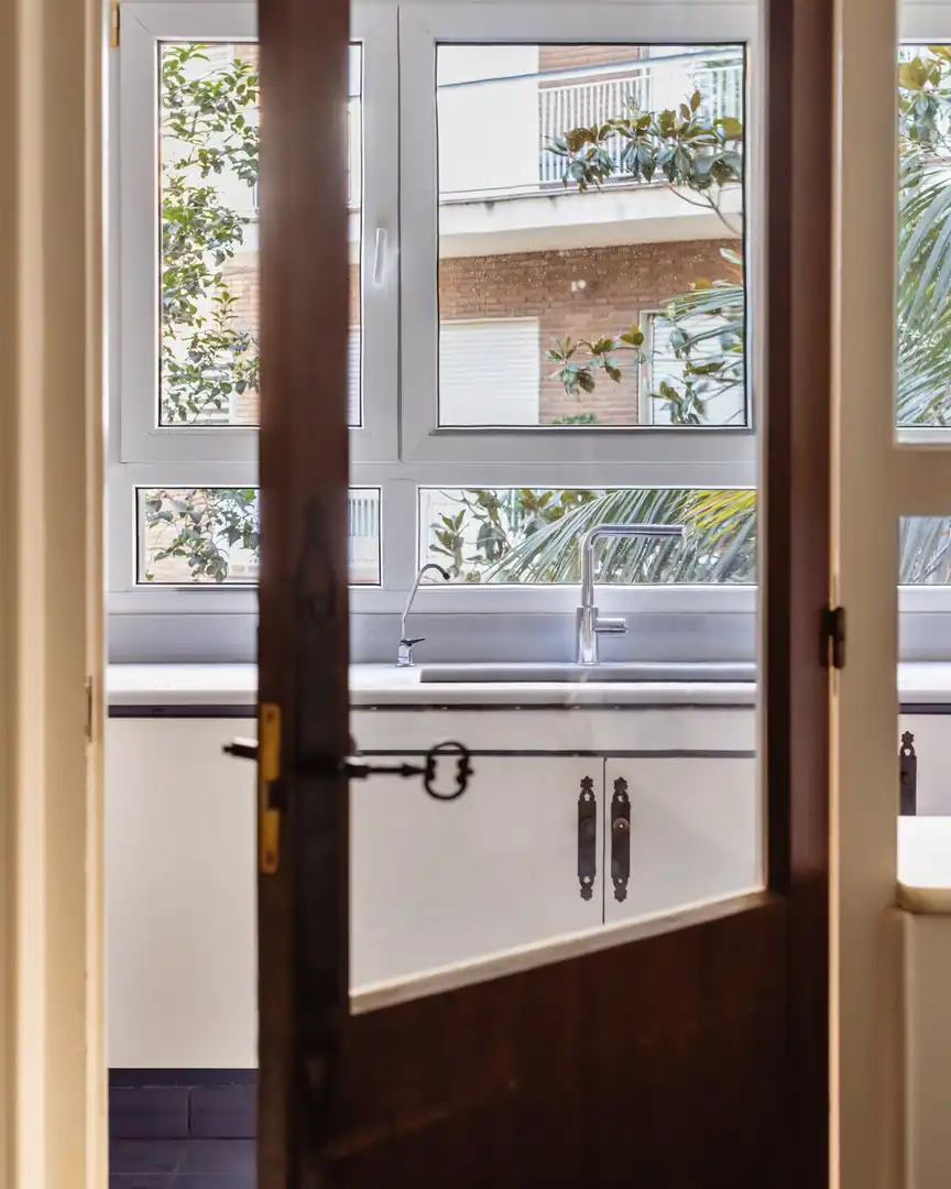 Kitchen of Flat for sale in Barcelona  with Balcony