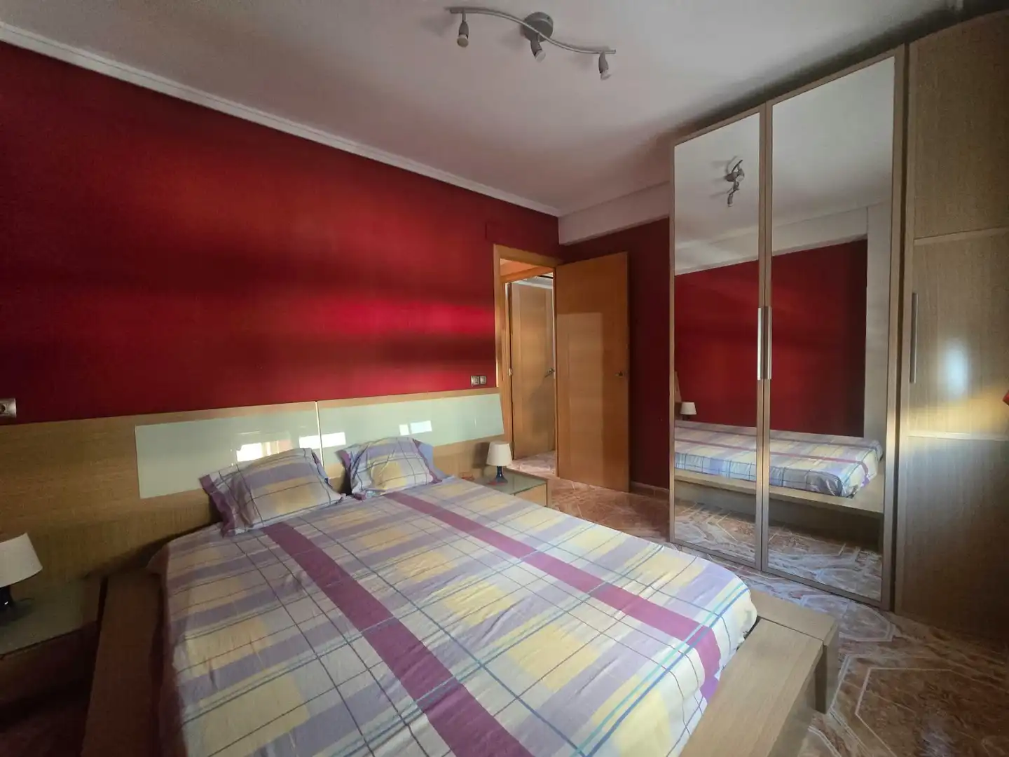 Schlafzimmer von Wohnung zum Verkauf in Castellón de la Plana / Castelló de la Plana mit Klimaanlage, Möbliert und Balkon