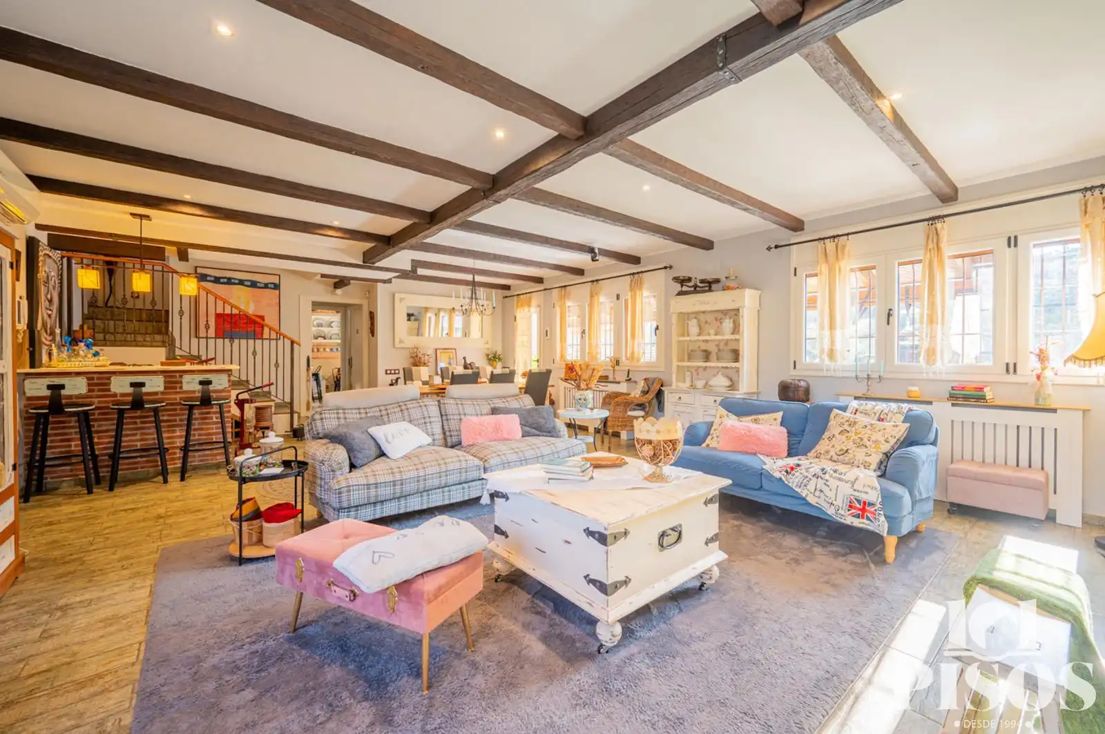 Sala de estar de Casa o chalet en venta en Rubí con Aire acondicionado, Calefacción y Trastero