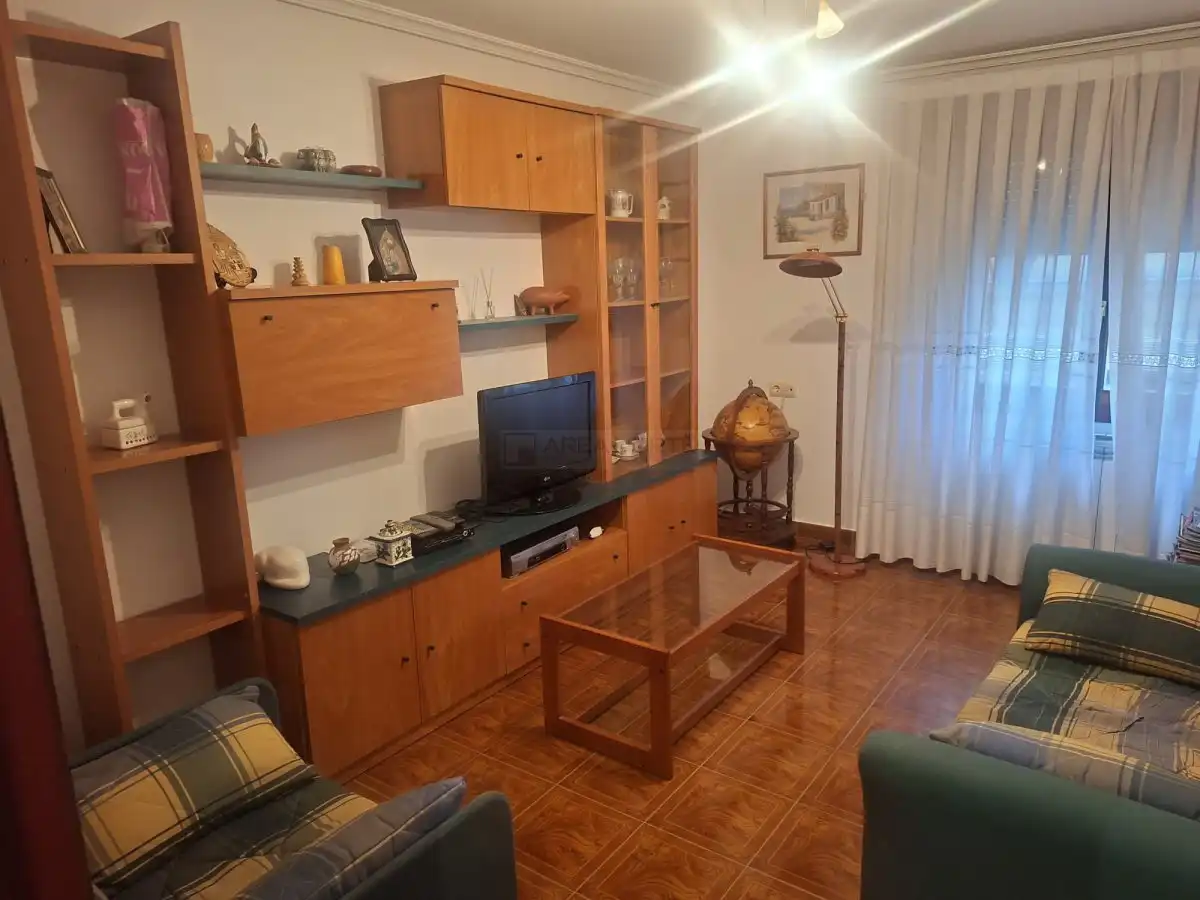 Sala de estar de Apartamento en venta en Vitoria - Gasteiz con Calefacción, Parquet y Terraza