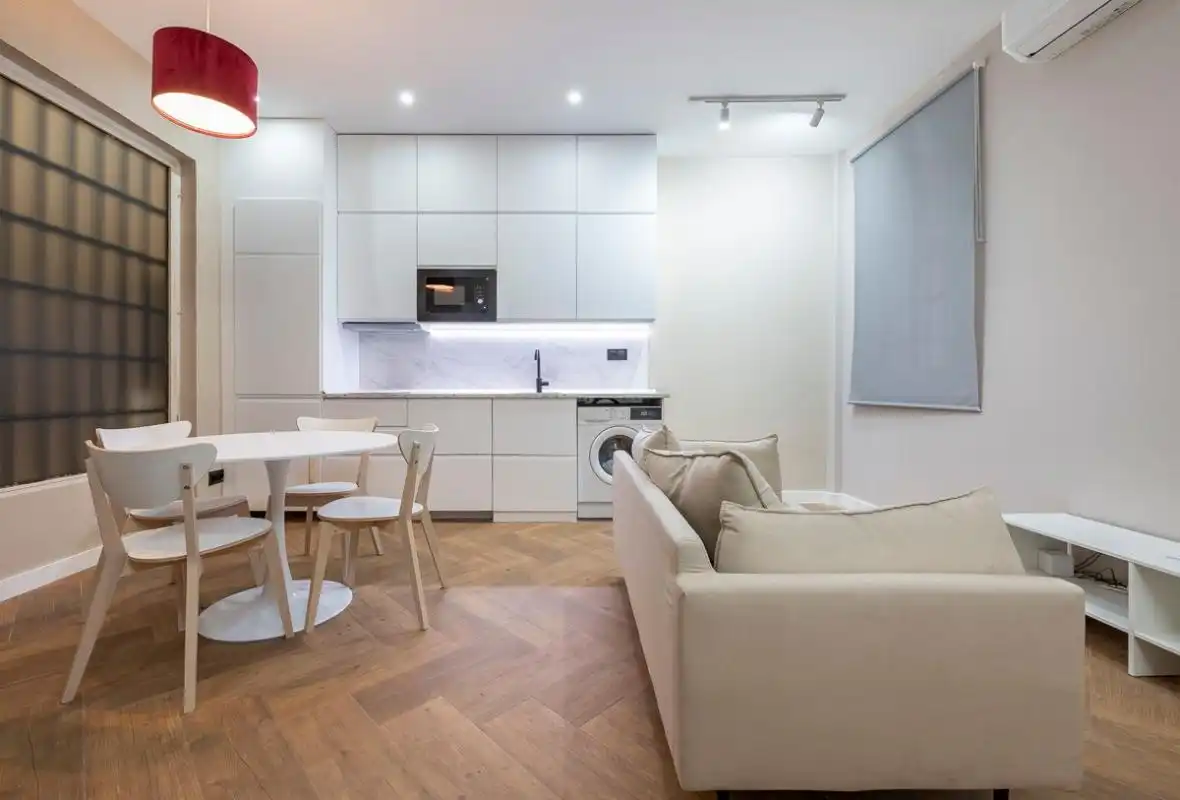 Wohnzimmer von Loft zum Verkauf in Madrid mit Klimaanlage, Heizung und Möbliert