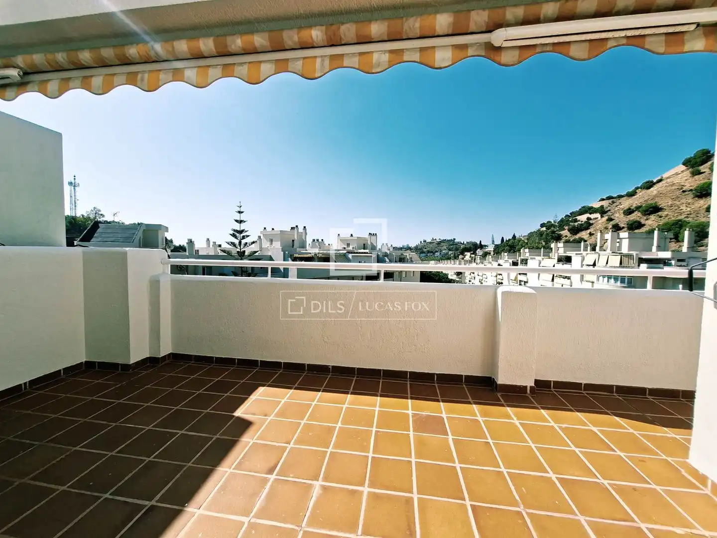 Terrasse von Dachboden zur Miete in Málaga mit Klimaanlage, Heizung und Privatgarten