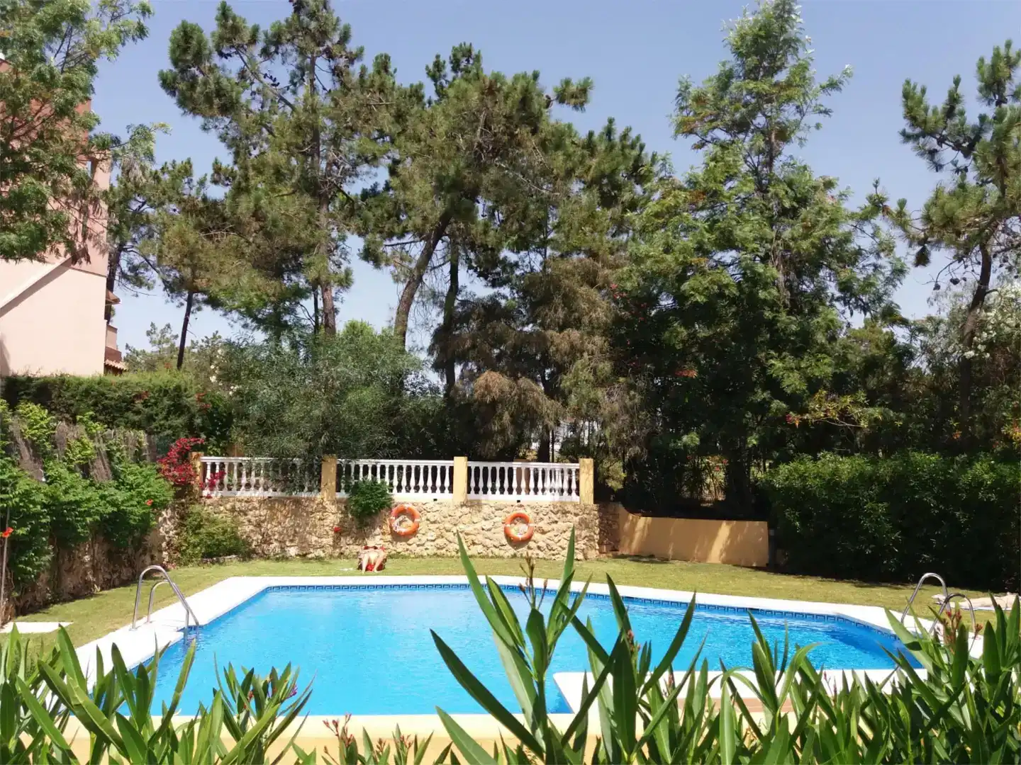 Swimming pool of Flat for rent in Islantilla  with Private garden, Furnished and Oven