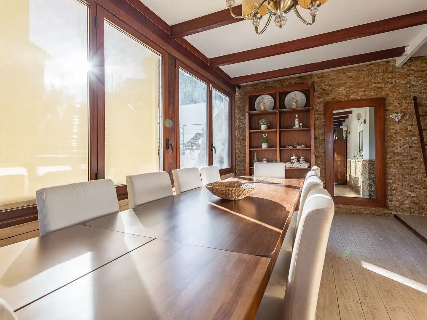 Comedor de Casa o chalet en venta en Santa Susanna con Aire acondicionado, Jardín privado y Terraza