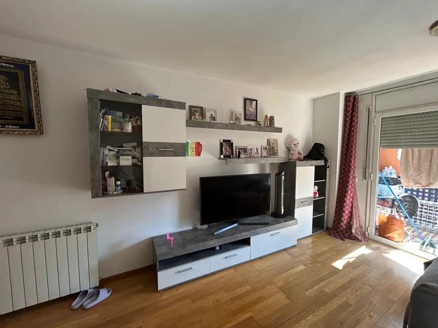Sala de estar de Piso en venta en Lleida con Calefacción, Parquet y Terraza