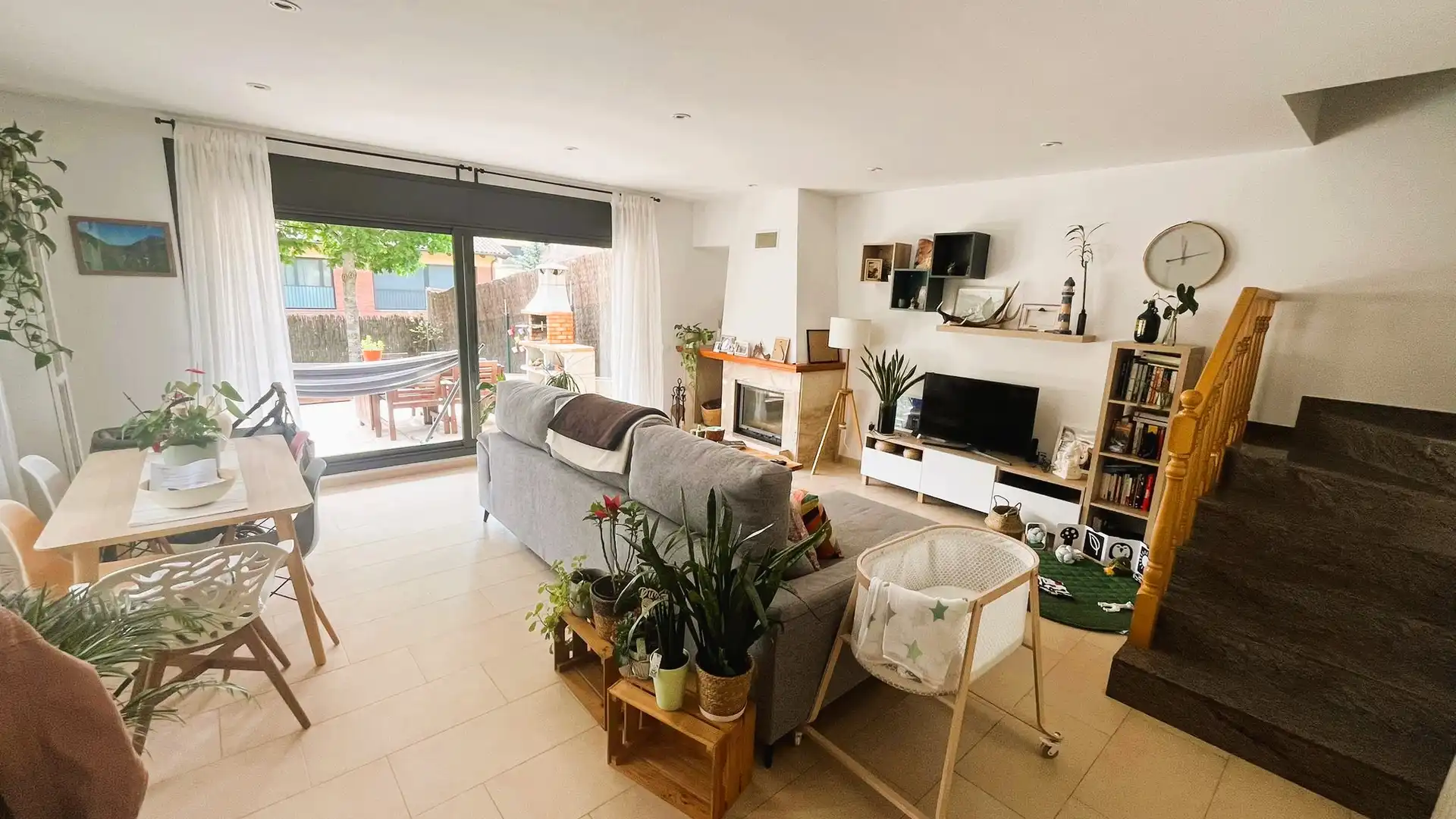 Sala d'estar de Casa o xalet de lloguer en Gualba amb Calefacció