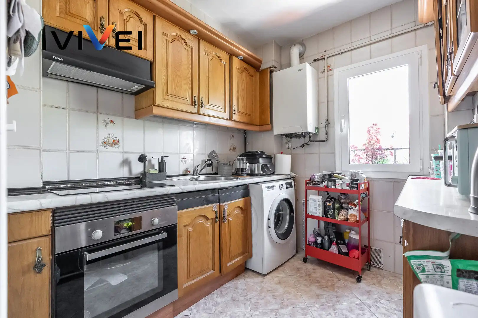 Kitchen of Flat for sale in Madrid  with Heating