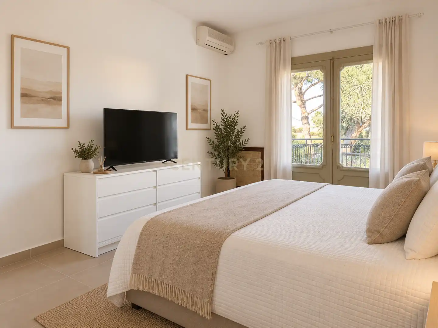 Bedroom of Apartments for rent in Benalmádena  with Air Conditioner, Private garden and Swimming Pool