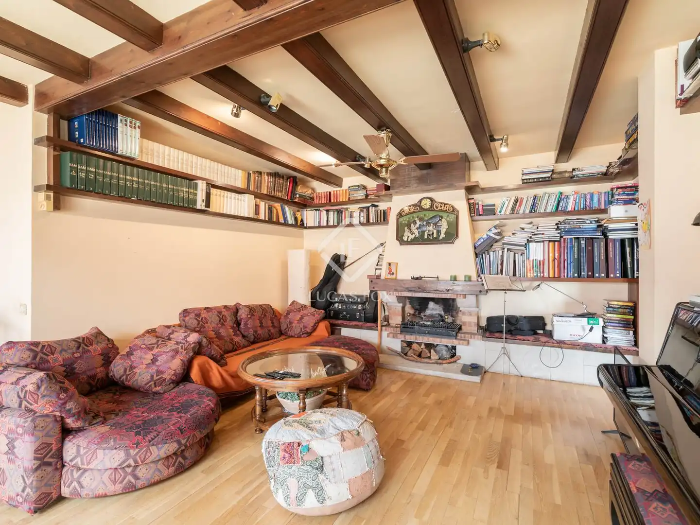 Sala de estar de Piso en venta en Sant Cugat del Vallès con Aire acondicionado, Calefacción y Terraza