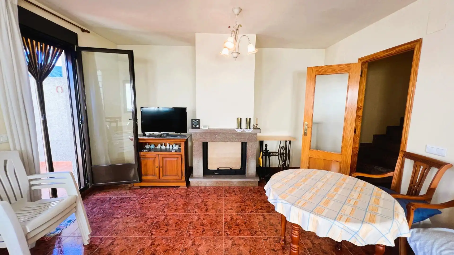 Living room of Detached homes for sale in La Pobla de Tornesa  with Private garden, Terrace and Storage room