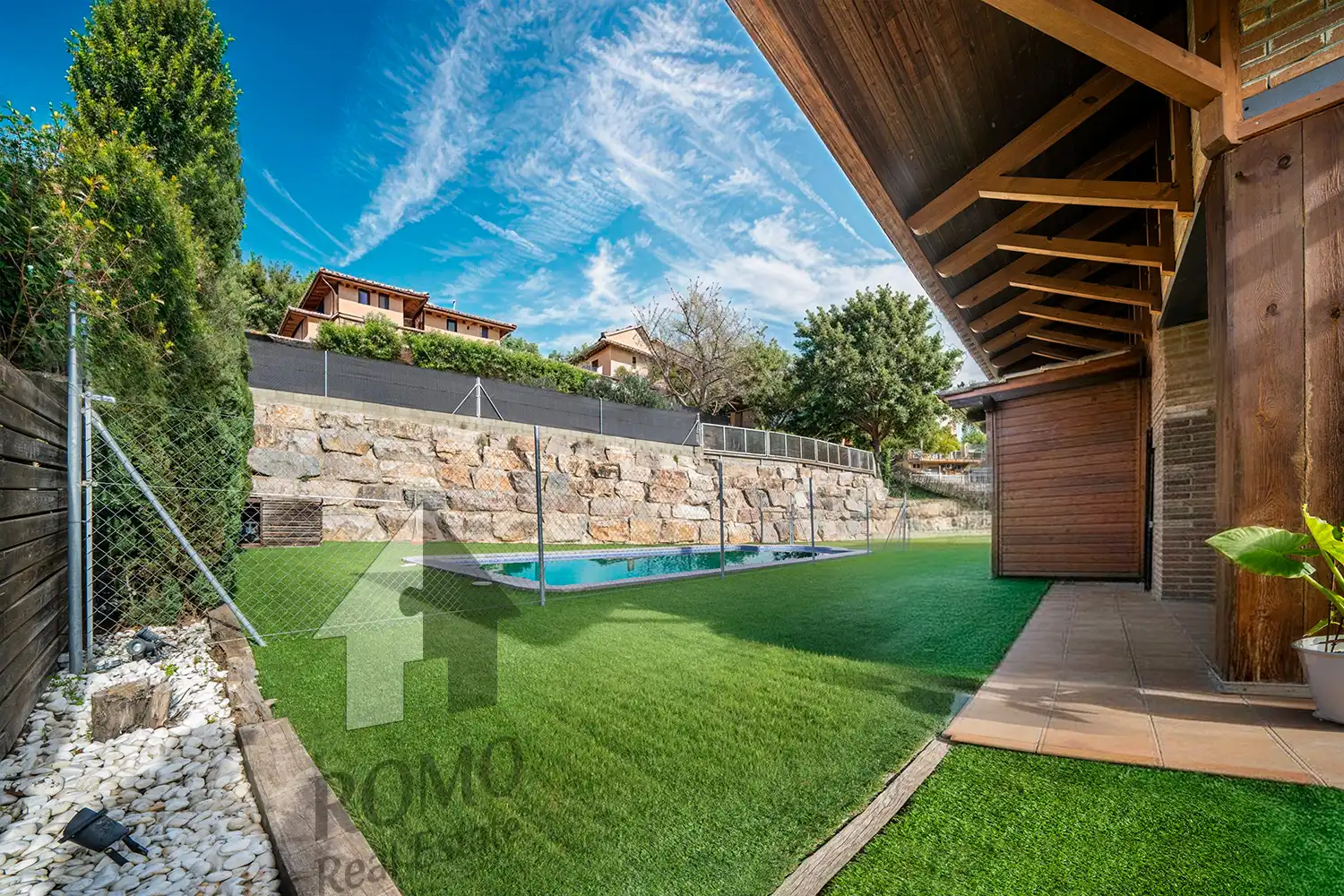 Vista exterior de Casa o xalet en venda en Bigues i Riells del Fai amb Aire condicionat, Calefacció i Jardí privat