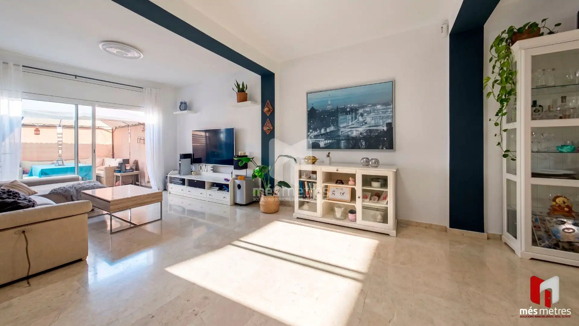Living room of Flat for sale in Montgat  with Air Conditioner, Heating and Private garden