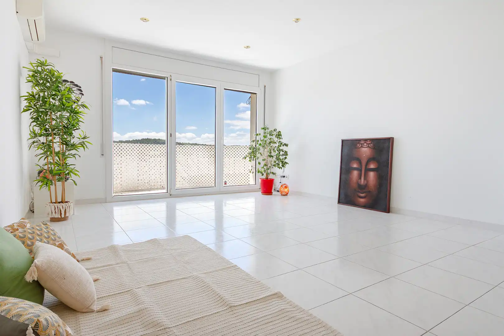Sala de estar de Piso en venta en Sant Esteve Sesrovires con Aire acondicionado, Calefacción y Horno
