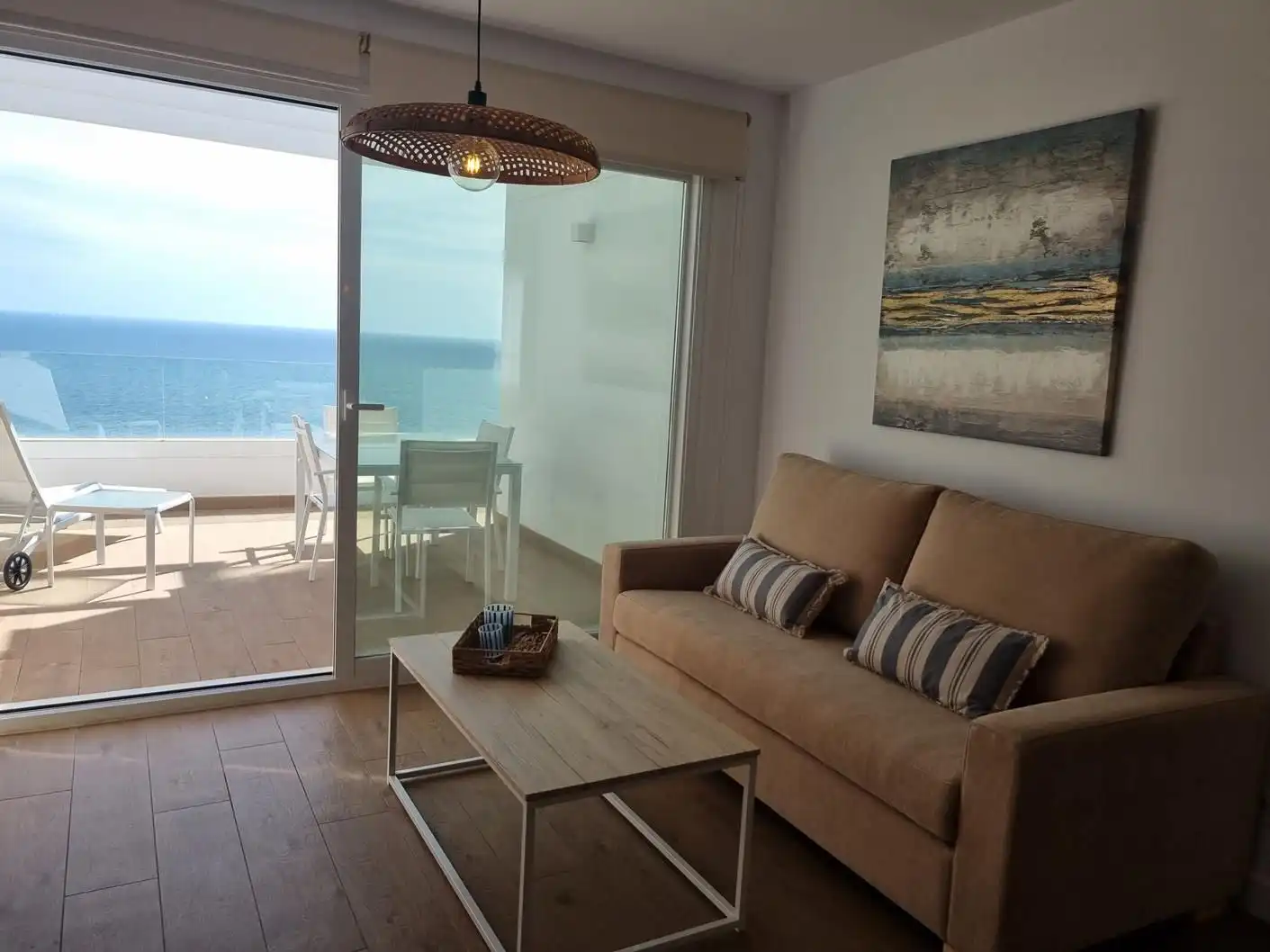 Sala de estar de Apartamento en venta en Torrox con Aire acondicionado, Calefacción y Terraza