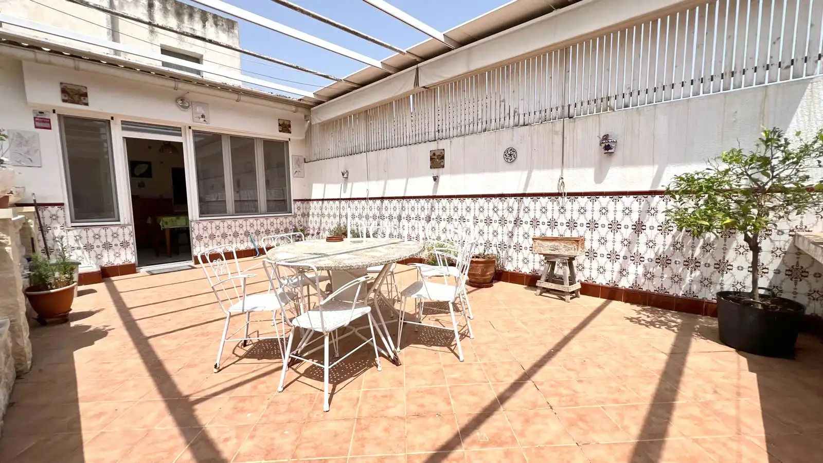 Terrassa de Casa adosada en venda en El Pla del Penedès amb Calefacció, Jardí privat i Terrassa