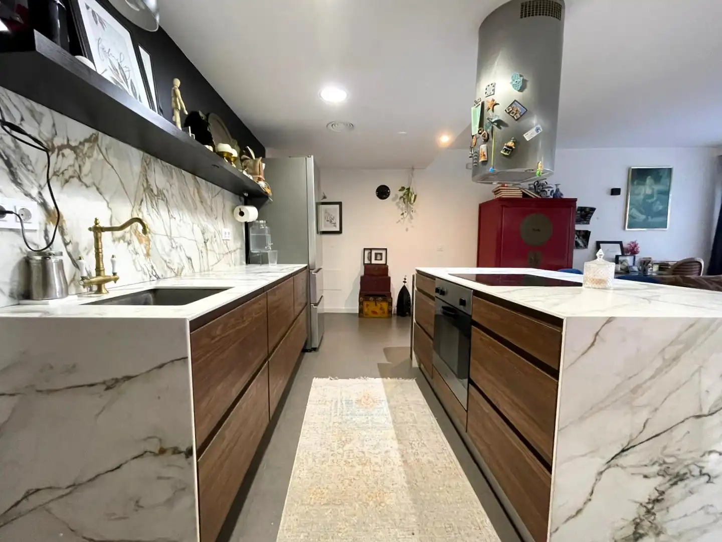 Küche von Wohnung zum Verkauf in Moià mit Heizung, Privatgarten und Ofen