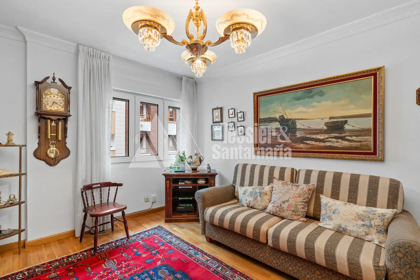 Sala de estar de Piso en venta en Gijón  con Calefacción, Amueblado y Horno