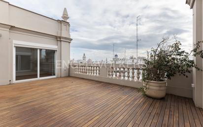 Terrace of Attic for sale in  Valencia Capital  with Air Conditioner, Heating and Parquet flooring