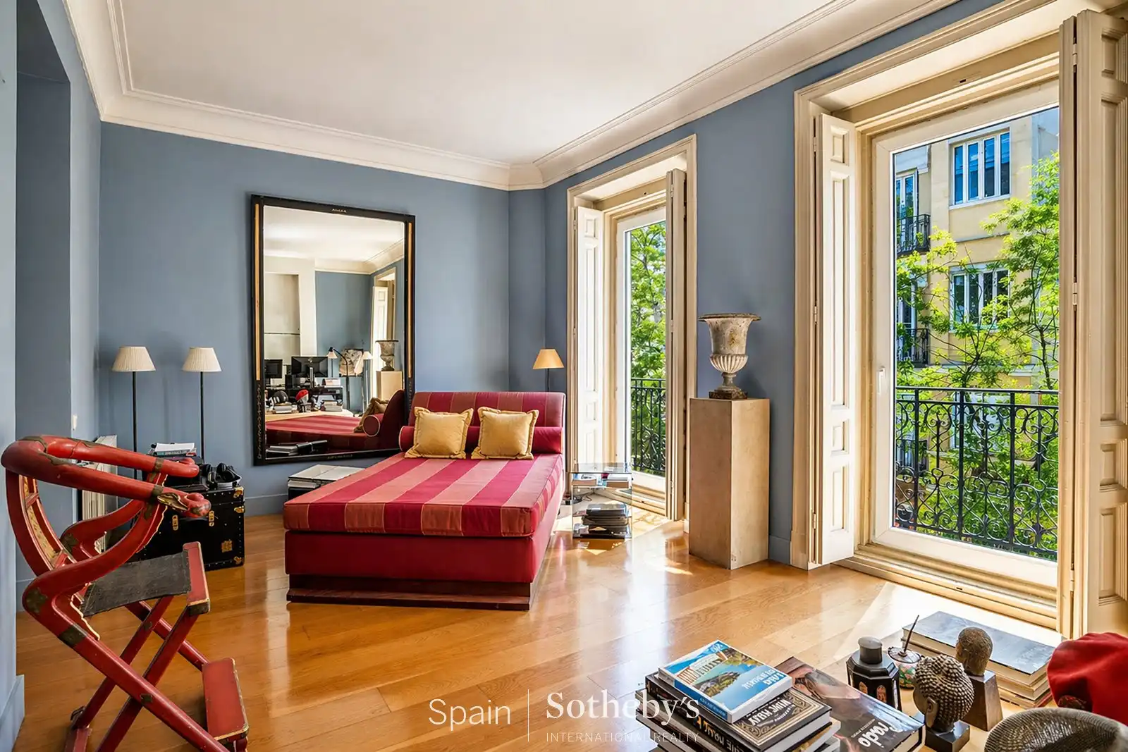 Sala de estar de Apartamento en venta en  Madrid Capital con Aire acondicionado, Calefacción y Terraza