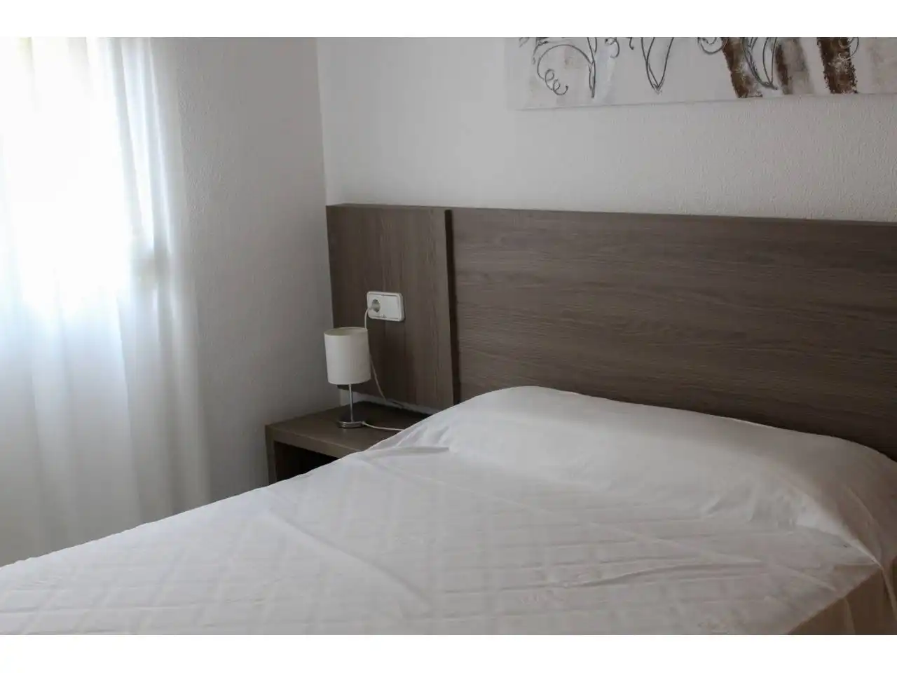 Schlafzimmer von Einfamilien-Reihenhaus zum Verkauf in Calpe / Calp mit Klimaanlage, Terrasse und Möbliert