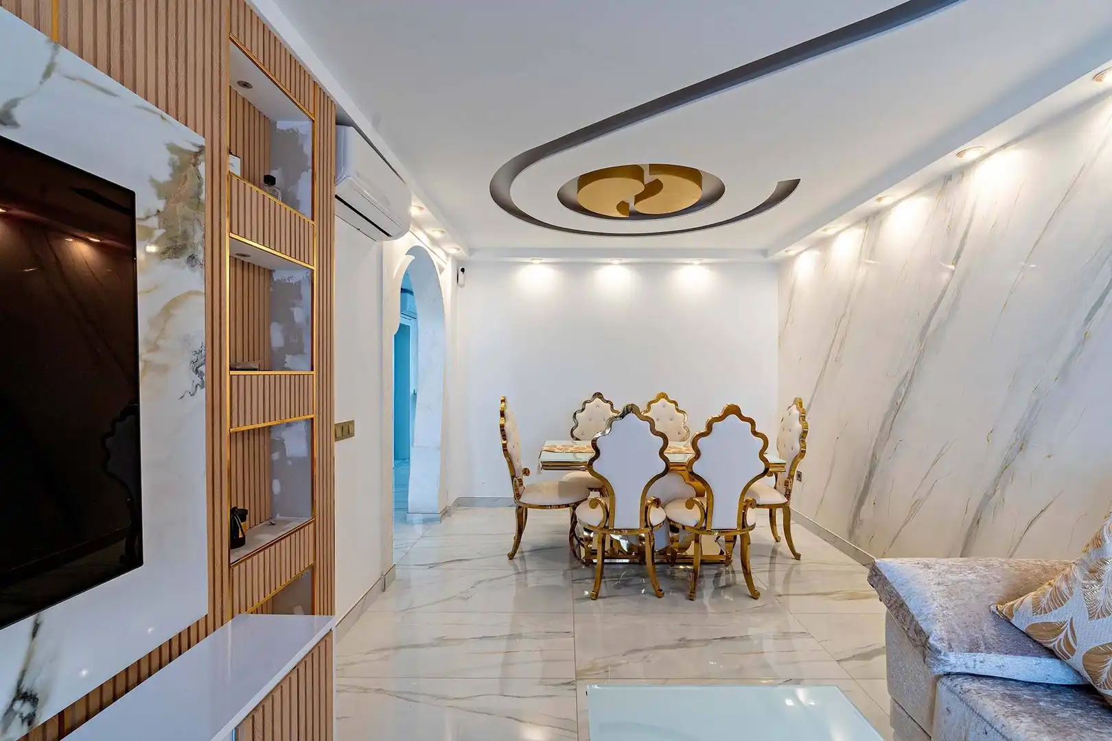 Dining room of Houses for sale in Roquetas de Mar  with Air Conditioner and Terrace