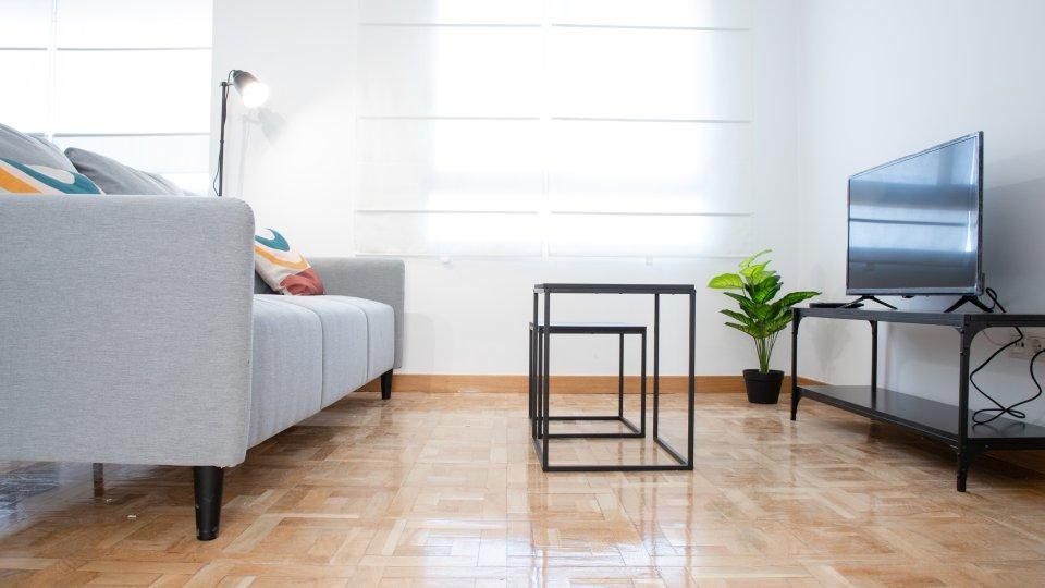 Living room of Flat for rent in  Madrid Capital  with Parquet flooring, Furnished and Oven