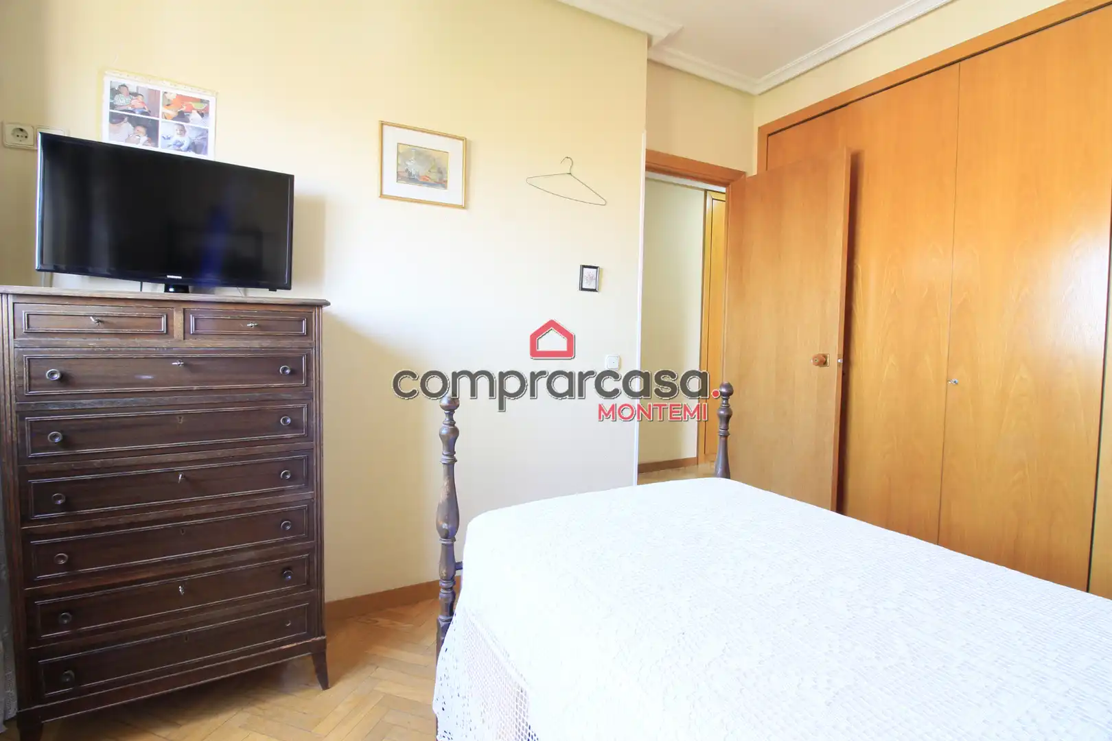 Schlafzimmer von Wohnung zum Verkauf in Madrid mit Heizung, Parkett und Terrasse