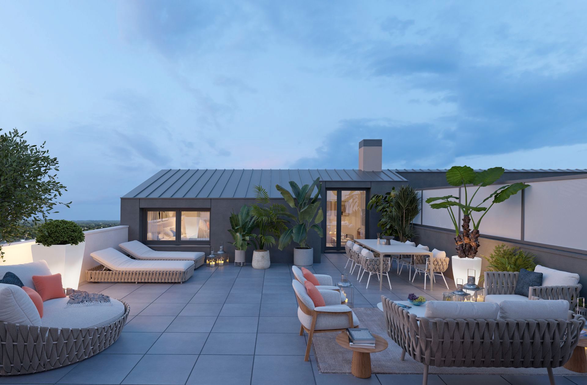 Terraza de Dúplex en venta en  Zaragoza Capital con Jardín privado, Trastero y Piscina comunitaria