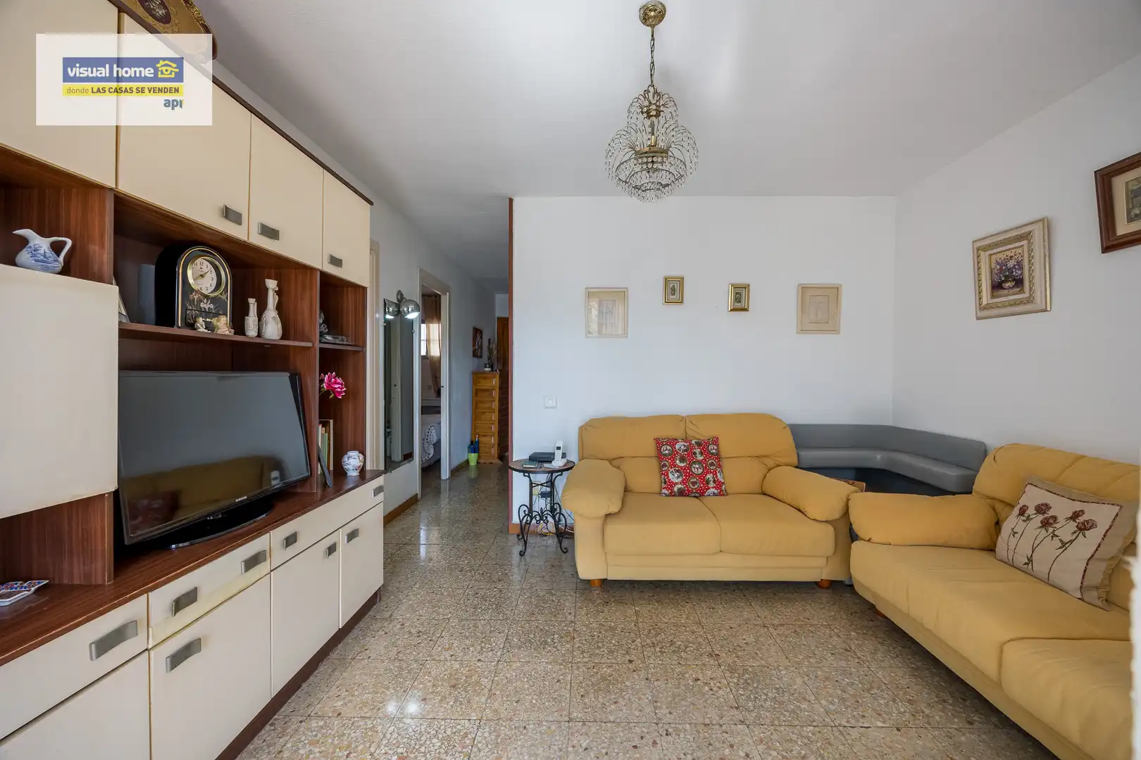 Sala de estar de Apartamento en venta en Benidorm con Piscina y Piscina comunitaria