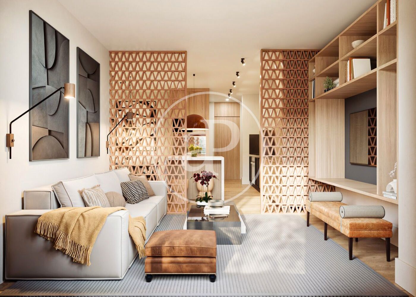 Sala de estar de Piso en venta en  Barcelona Capital con Aire acondicionado, Calefacción y Terraza