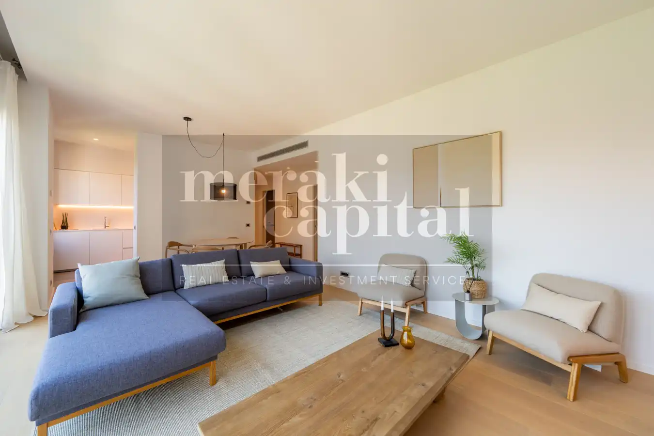 Sala de estar de Piso en venta en Barcelona con Aire acondicionado, Calefacción y Parquet