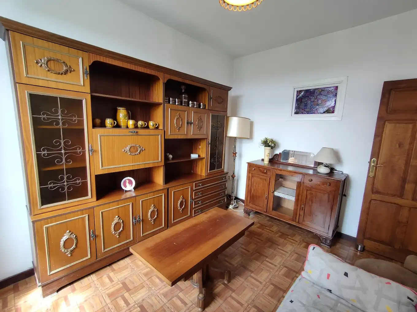 Sala de estar de Casa adosada en venta en Arzúa con Calefacción, Terraza y Trastero