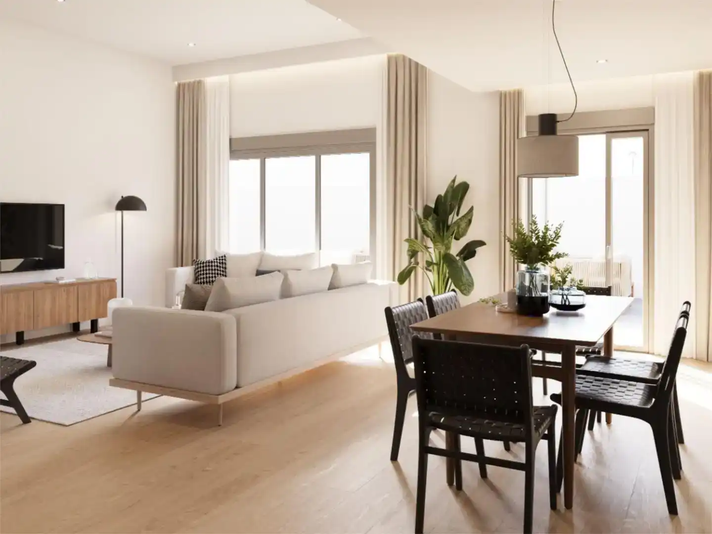 Sala de estar de Piso en venta en Mota del Cuervo con Jardín privado