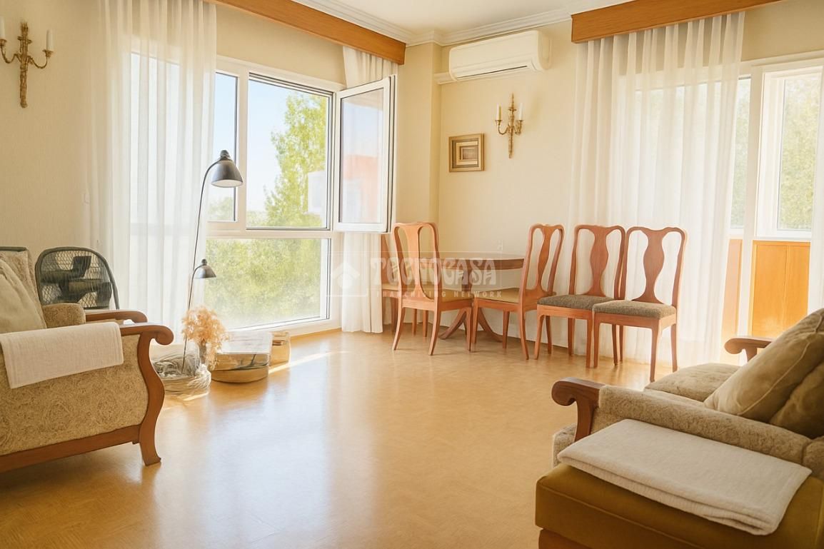 Sala de estar de Piso en venta en  Madrid Capital con Aire acondicionado y Calefacción