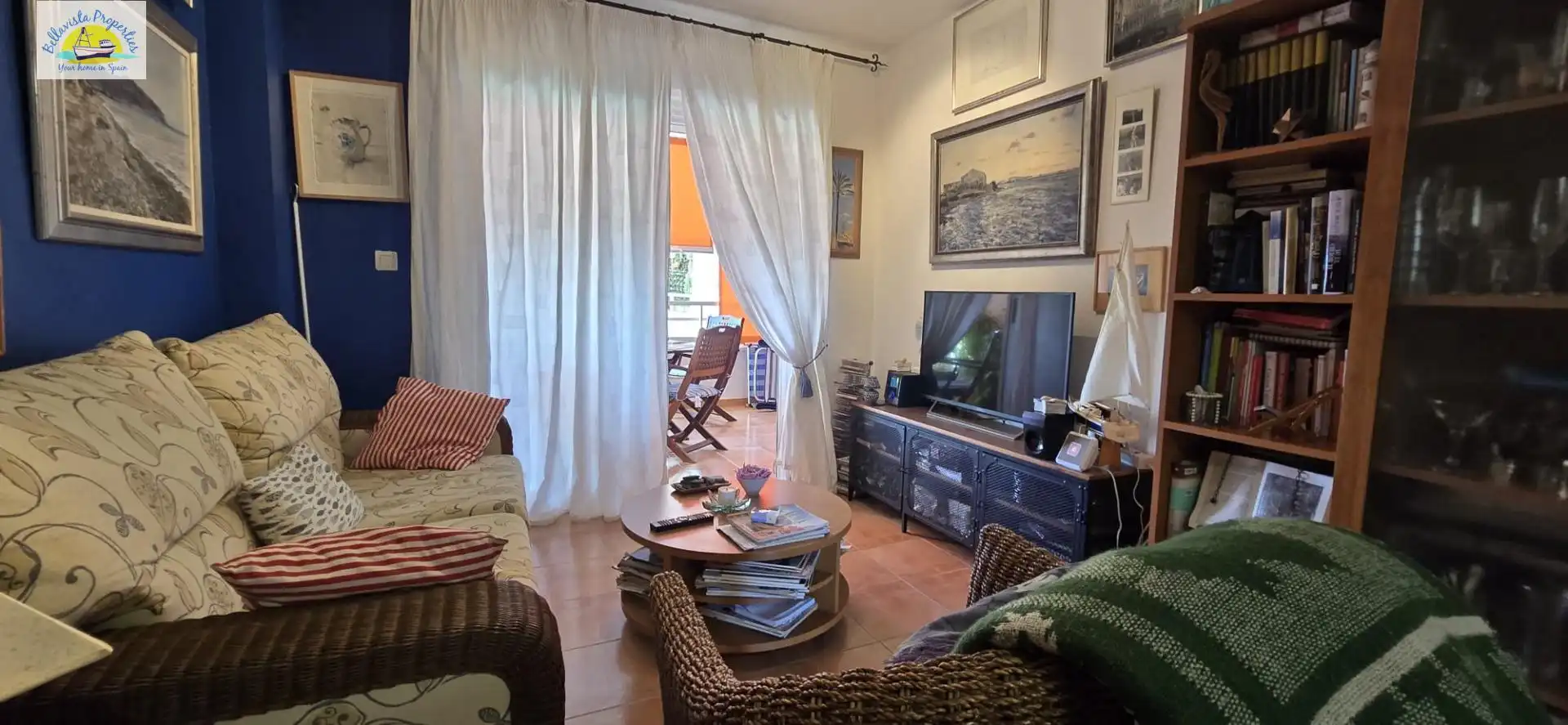 Sala d'estar de Apartament en venda en Cartagena amb Moblat, Balcó i Alarma